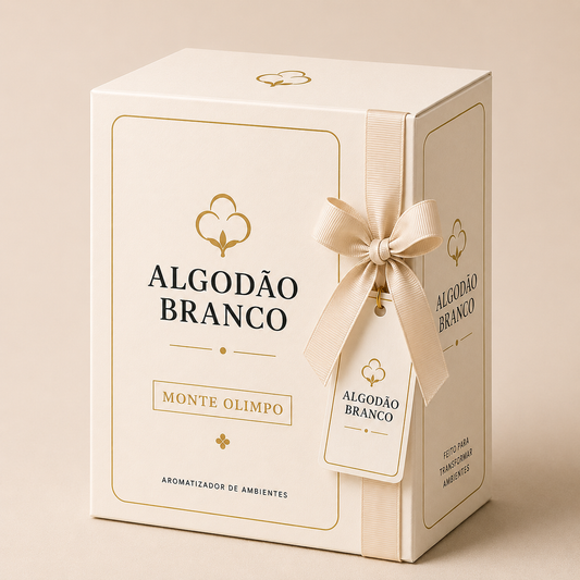 Caixa Presente Algodão Branco